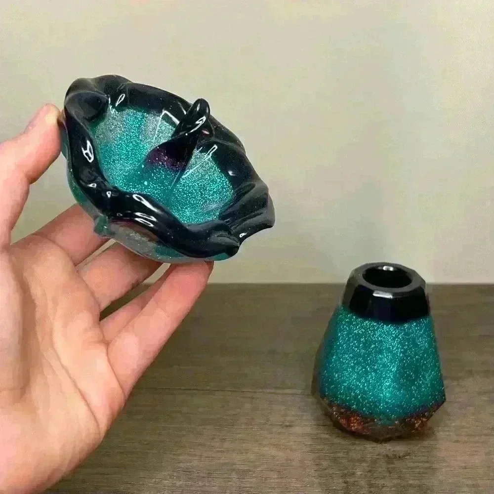 Hand Crafted Set | Ring Holder and Mini Floral Vase